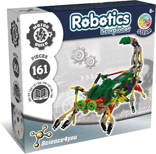 Miniatura 9 de Science4you Robotics Alfabot - Kit de construcción de robots para niños, 238 piezas, construye tus propios robots y hazlos mover, 3 robots
