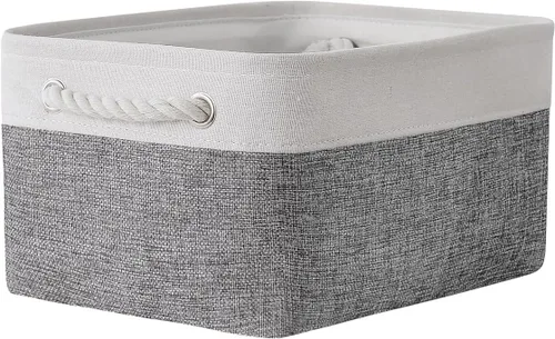 Miniatura 103 de TheWarmHome Contenedores de almacenamiento para estantes, tamaño mediano, 3 unidades, 13.8 pulgadas de largo x 9.8 pulgadas de ancho x 6.7 pulgadas
