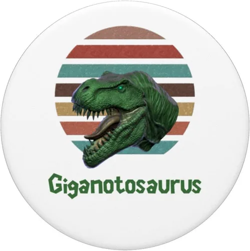Miniatura 3 de Giganotosaurus Retro T rex prehistoric dinosaur Father's day PopSockets Swappable PopGrip