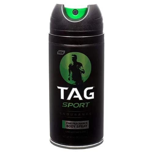 TAG Spray corporal deportivo de 3.5 onzas de resistencia (paquete de 4)