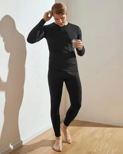 Miniatura 3 de LAPASA Men's Thermal Underwear Set Soft Fleece Lined Long Johns LightMidHeavy Weight Base Layer Top & Bottom M11M24M57