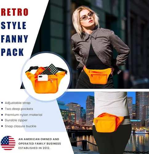 Miniatura 3 de Cangurera Premium Funny guy - Diferentes estilos disponibles, talla única , Anaranjado Neón