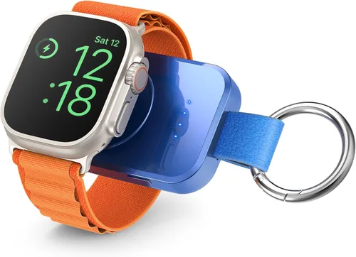Miniatura 11 de i.VALUX Cargador inalámbrico portátil para Apple Watch Series 11/10/9/8/Ultra/7/6/5/4/3/2/SE, cargador magnético compacto para iWatch de 1000mAh