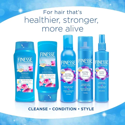 Miniatura 5 de FINESSE Restore + Strengthen - Acondicionador normal, 13 onzas (paquete de 6), mejora el brillo y la manejabilidad del cabello