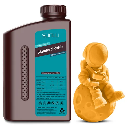 Miniatura 33 de SUNLU Resina para impresora 3D, 1kg de curado rápido, resina estándar 3D para impresoras 3D LCD DLP SLA, curado UV de 395-405nm, resina líquida