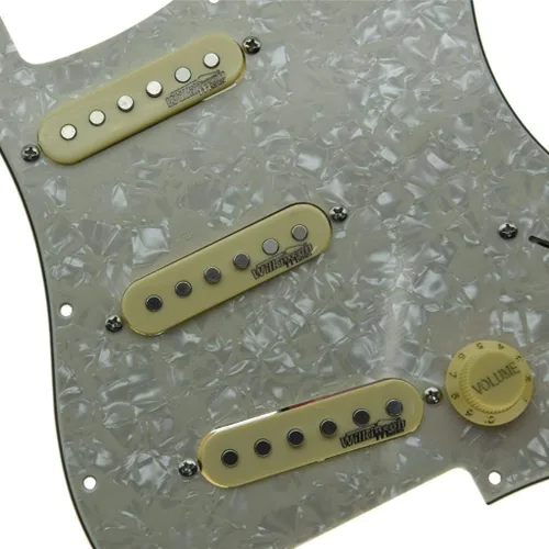 Miniatura 4 de Dopro Golpeador de guitarra cargado con pastillas Wilkinson precableado ST Pickguard para Estados Unidos/México, fabricado en FD Stratocaster Aged