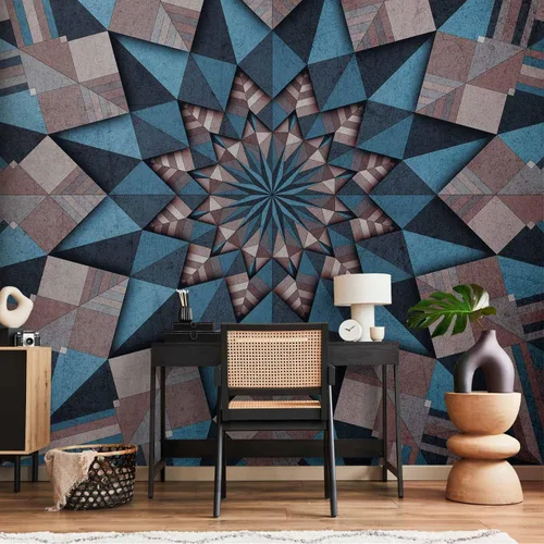 Miniatura 6 de artgeist Mural de pared con mandala de 96 x 69 pulgadas, papel tapiz autoadhesivo extraíble grande para decoración de pared, diseño de imagen #14