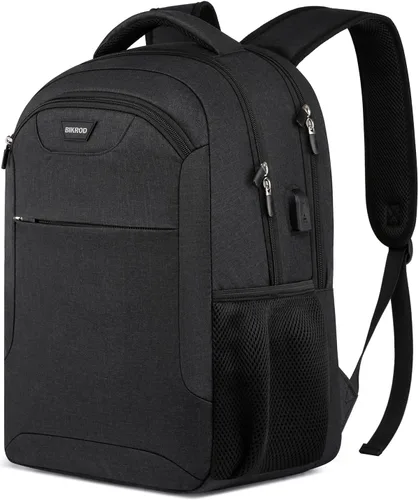BIKROD Mochila para hombres y mujeres, mochila escolar para niños, resistente al agua, para viajes de negocios, laptop, para laptop de 15.6 pulgadas