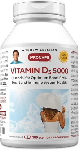 Miniatura 19 de Andrew Lessman Vitamina Cápsulas – Alta Potencia, esencial para la absorción de calcio, apoya la salud de los huesos, la función muscular saludable