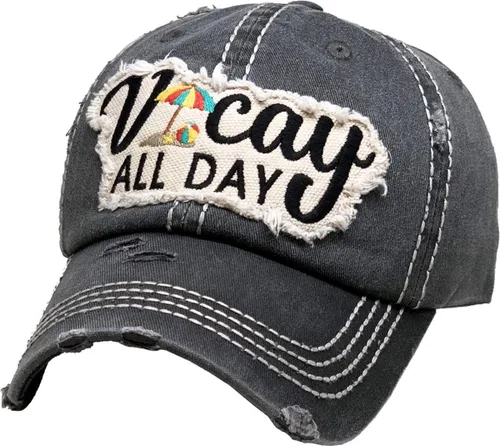 Miniatura 7 de Funky Junque - Gorra de béisbol para mujer, estilo vintage, con parche bordado, aspecto gastado, sin estructura