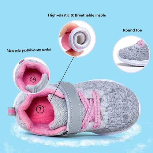 Miniatura 3 de COODO - Tenis para niños y niñas, para correr o caminar