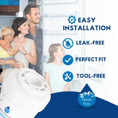 Miniatura 6 de Paquete de 5 filtros de agua de repuesto para refrigerador General Electric GFSS6KKYASS - Compatible con cartucho de filtro de agua de refrigerador