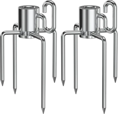 Onlyfire 6002 Tenedores de carne asador (1 par) para parrillas, se adapta a varillas hexagonales de 1/2 pulgada y 3/8 pulgadas y 5/16 pulgadas