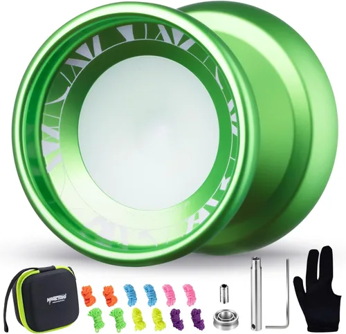 Miniatura 9 de MAGICYOYO V11 Finger Spin Yoyo Yoyo profesional de metal de doble propósito para niños de 8 a 12 años y adultos, Yoyo sensible e insensible