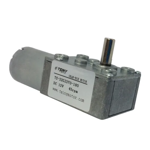 Miniatura 3 de BEMONOC Motor reductor de tornillo sin fin de motor de alto par de 12 V 9 RPM con caja de engranajes de metal