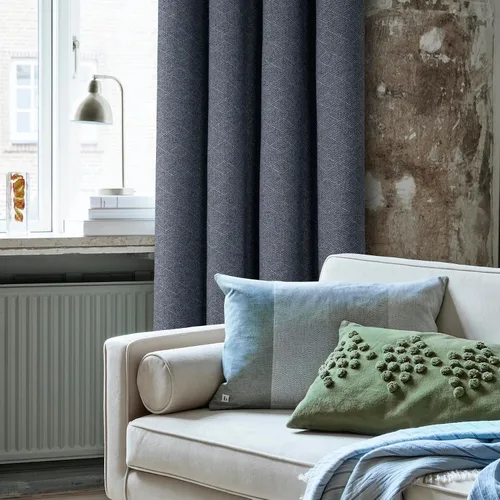 Miniatura 8 de always4u Cortinas geométricas de rombos suaves con aspecto de lana, 2 paneles, cortinas de lujo para tratamiento de ventanas de invierno, para sala
