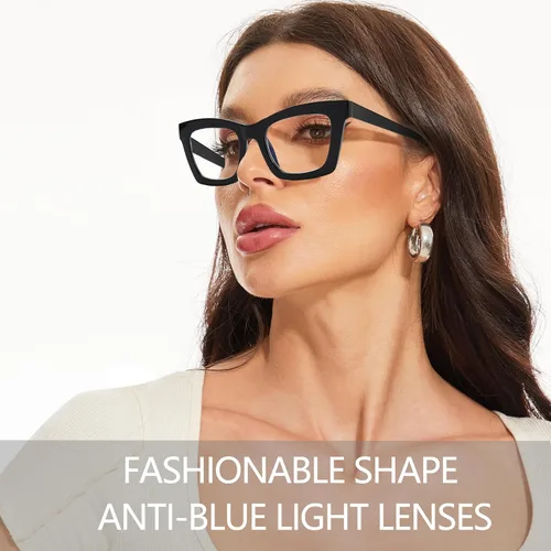 Miniatura 3 de Lentes de lectura elegantes para mujer con bloqueo de luz azul y bisagra de resorte Mix 6