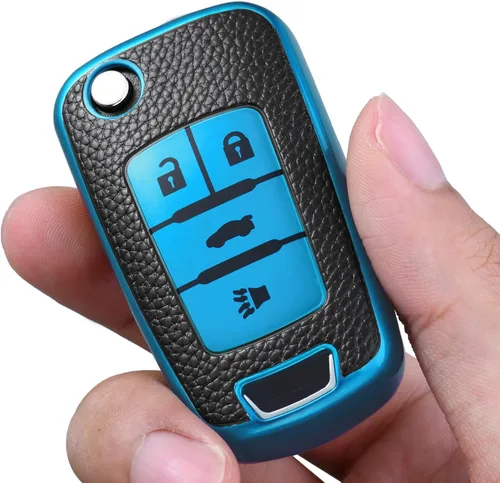 Miniatura 2 de ELOHEI Funda para llavero de Chevy, funda de TPU suave para Chevy Chevrolet Equinox Camaro Cruze Malibu Sonic Volt Park Impala Buick Encore Allure