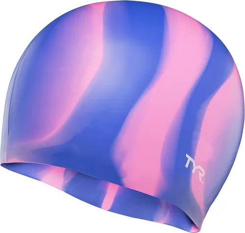 Miniatura 3 de TYR Gorro de natación para adultos de silicona multicolor Verde