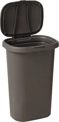 Miniatura 2 de Rubbermaid Bote de Basura con Tapa de Resorte de 13 Galones Gris de Plástico para Hogar/Cocina/Oficina/Garaje