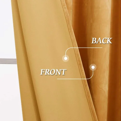 Miniatura 127 de RYB HOME Cortinas opacas de terciopelo para dormitorio, aislamiento térmico, privacidad, luz solar, bloqueo de calor, cortinas lujosas con bolsillo