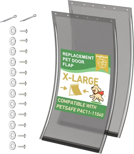 Miniatura 12 de Solapas grandes de repuesto para puerta con soporte de metal, tornillos y arandelas de acero inoxidable 304, compatibles con PetSafe Freedom