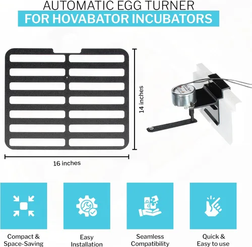Miniatura 2 de IncuTurn™ Turner automático de huevos para incubadoras de huevos HovaBator (Solo volteador de huevos)