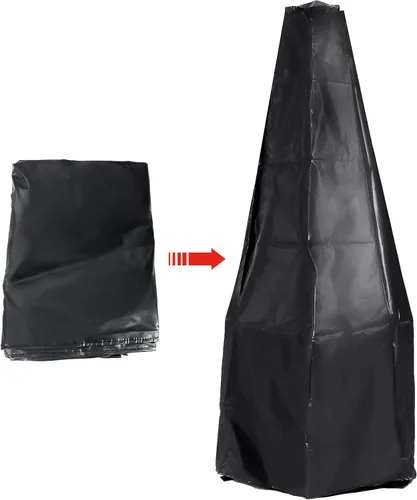 Miniatura 9 de SINGLYFIRE Chimenea de Chiminea Prairie para Exteriores, Chimenea para Cubierta o Patio, Hoguera de Madera para el Patio Trasero con Cubierta