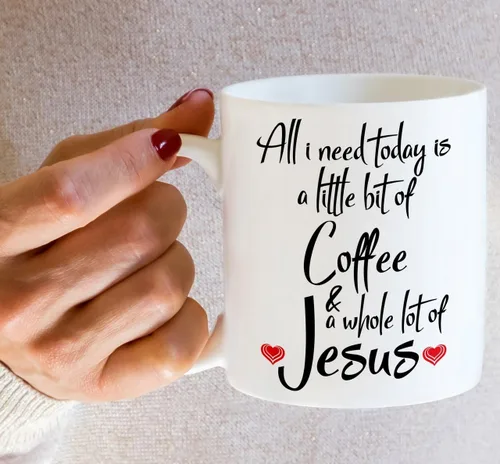 Miniatura 57 de Retreez Taza divertida – This Girl Runs on Coffee + Jesus - Tazas de café de cerámica de 11 onzas – Divertido, sarcasmo, sarcástico, motivacional