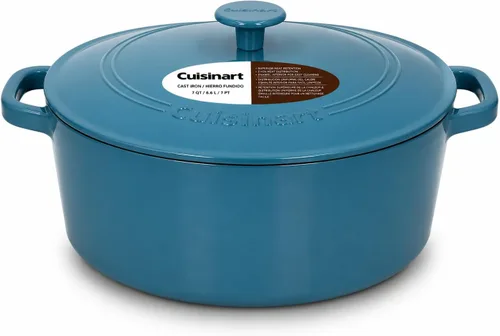 Miniatura 24 de Cuisinart Chef's Classic - Cacerola cubierta de hierro fundido esmaltado, redonda (Rojo Cardinal, 5 cuartos)