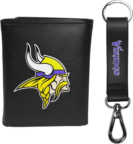 Miniatura 7 de Siskiyou Sports NFL unisex Tri-fold Wallet & Strap Key Chain