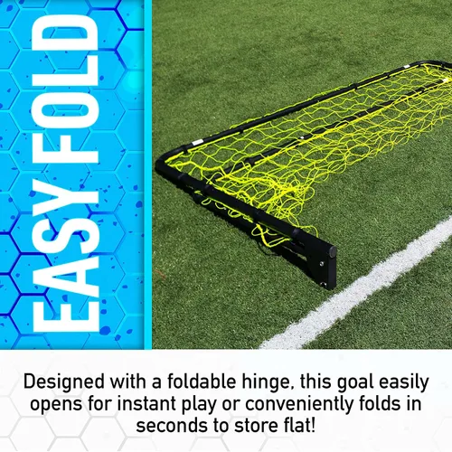 Miniatura 36 de Franklin Sports Porterías de fútbol de competición – Porterías de fútbol de acero portátiles para patio trasero – Portería de fútbol para adultos +