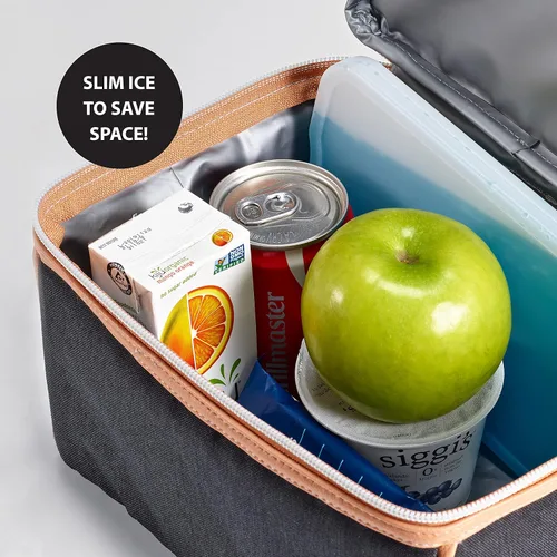 Miniatura 6 de Fit & Fresh Cool Coolers Paquete de 4 paquetes de hielo XL delgados, congelación rápida, ahorro de espacio, bolsas de hielo reutilizables