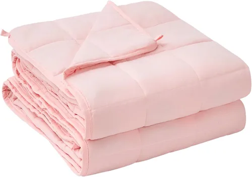 Miniatura 38 de yescool - Manta con peso, 7 libras, fresca, transpirable, con cuentas de cristal prémium, lavable a máquina, para dormir, 60-90 libras, 41 x 60 Gris