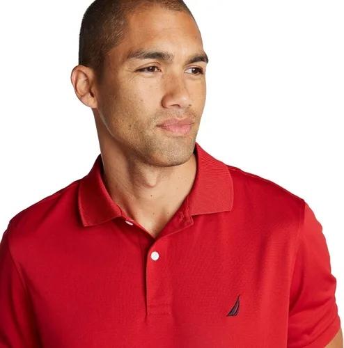 Miniatura 70 de Nautica playera polo clásica de mangas cortas, color sólido, para hombre