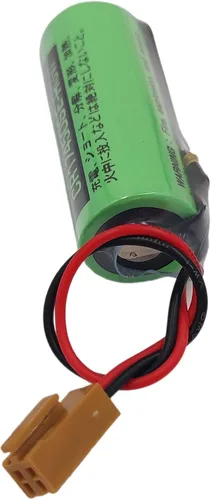 Miniatura 4 de (15 unidades) 3V 2500mAh CR17450SE-R PLC Batería de litio con enchufe para FANUC A98L-0031-0012 Sistema CNC no recargable