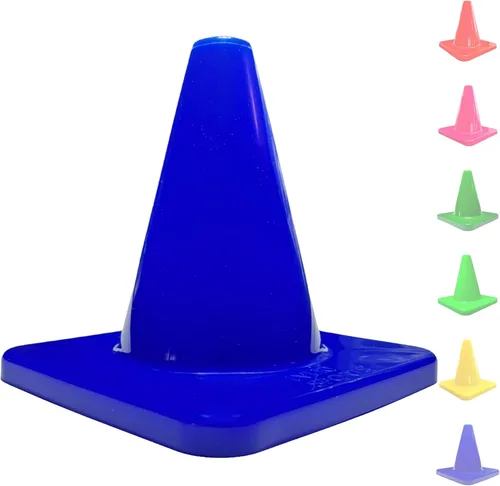 Miniatura 18 de LVL10 Pro - Conos de entrenamiento de fútbol de 6 pulgadas para deportes, para ejercicios de baloncesto, fútbol, baloncesto y agilidad, marcadores