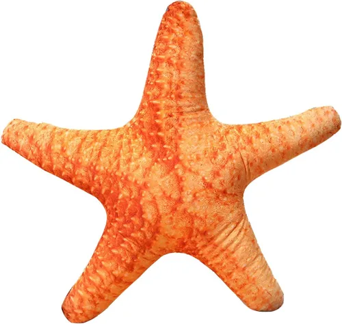Miniatura 9 de Almohada de felpa costera de playa de simulación de conchas de mar y conchas de mar, cojín de almohada de felpa 3D, almohada decorativa para sofá