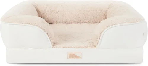 Miniatura 17 de Town & Country Everyday CuddleTown Cómoda Cama Sofá para Mascotas con Refuerzo Sólido, Espuma Tipo Caja de Huevos de Apoyo y Calmante, Base Gris