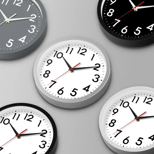 Miniatura 2 de DAXSMY Reloj de pared de 14 pulgadas, funciona con pilas, grande, silencioso, sin tic tac, analógico, decorativo, para sala de estar, oficina