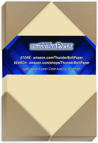 Miniatura 14 de 200 hojas Earthy de balsa Fibra 80 # Cover Paper – 3" x 5" (3 x 5 inches) photo card frame Tamaño Tarjeta de – 80 Lb/libra Peso – Papel Grueso