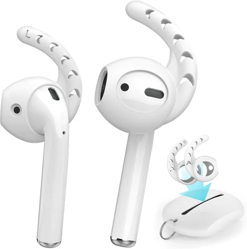 Miniatura 8 de AhaStyle 3 pares de cubiertas de ganchos para las orejas para AirPods, accesorios de silicona compatibles con auriculares Apple AirPods y EarPods