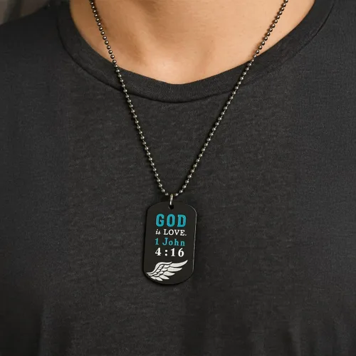 Miniatura 6 de Inkstone Collares para perros (paquete de 12) Versículos de la Biblia 2 Corintios 57, Lucas 137 y 1 Juan 416 pulgadas Recuerdos de fiesta