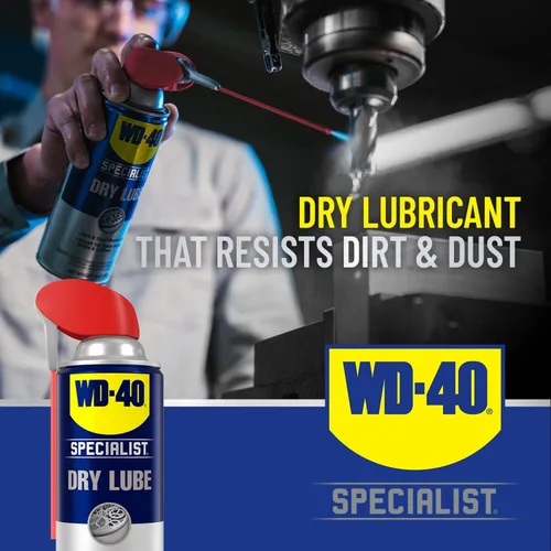 Miniatura 5 de WD-40 Specialist Lubricante Seco con Smart Straw, Lubricante para Protección contra la Corrosión en Sierras de Mesa, Taladros y Tornos, Fórmula