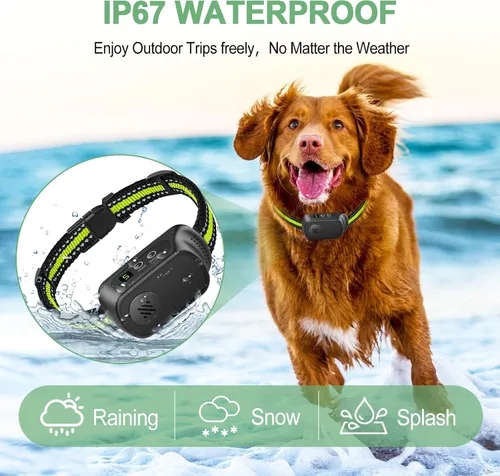 Miniatura 6 de Collar antiladridos recargable para perros con pitido, vibración y choque, collar antiladridos para perros pequeños, medianos y grandes, dispositivo