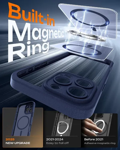 Miniatura 693 de TOCOL Funda para iPhone 11, compatible con Magsafe, protección completa de cámara, imanes integrados, protección contra caídas, funda translúcida