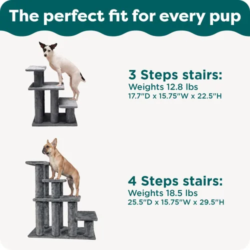 Miniatura 6 de furhaven fácil paso escaleras de mascotas, Crema