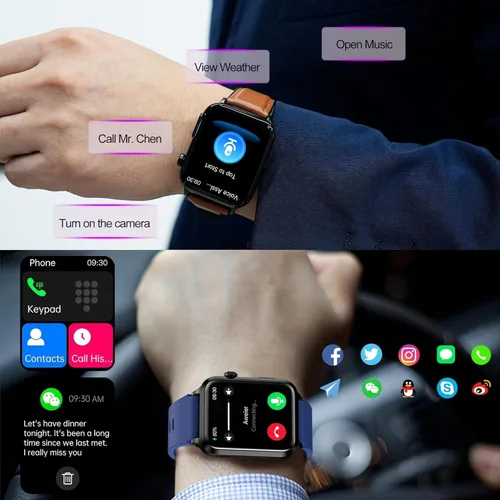 Miniatura 4 de Reloj Inteligente de Salud Avanzado para Hombres y Mujeres con Monitoreo en Tiempo Real de Frecuencia Cardíaca, Oxígeno en Sangre, Temperatura