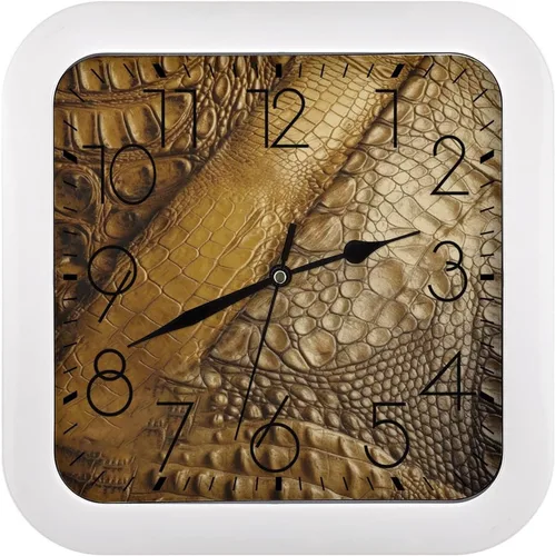Miniatura 27 de 10" Square Modern Wall Clock,American Flag Skull Print Kitchen Clocks Wall Battery Operated,Silent Non Ticking Unique Funny Cute Wall Clock for