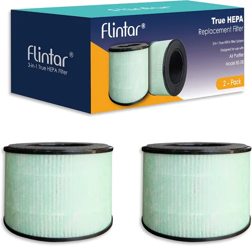 Miniatura 3 de Filtro de repuesto BS-08, compatible con purificador de aire PARTU BS-08, mejor filtración y reducción de olores, paquete de 2